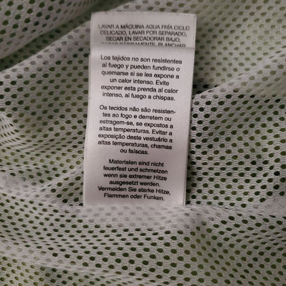 Columbia Girls Youth Full Zip Windbreaker Raincoat Jacket Green/White Size 18/20 - Picture 15 of 16